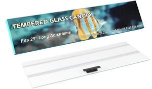 Aquarium Tempered Glass Canopy Lid 29" Fish Tank Cover